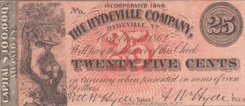 United States of America, 25 Cents, 1862, UNC, pX3a
The Hydeville Company
Esti...