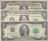 United States of America, 1 Dollar, 1957/1976/1977, VF/XF, p419, p461, p462, (Total 3 banknotes)
Estimate: 20-40 USD