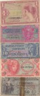 United States of America, FINE, 25 Cent, Military Payment, Series 641, VF(-); 1 Dolar, Military Payment, Series 641, VF; 10 Cent,Military Payment, Ser...