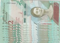 Venezuela, 2 Bolivares, 2018, UNC, pNew, Total 9 banknotes
(consecutive serial numbers)
Estimate: 10-20 USD