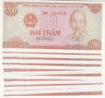 Vietnam, 200 Dong, 1987, UNC, p100, Total 10 banknotes
(consecutive serial numbers)
Estimate: 10-20 USD