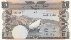 Yemen Arab Republic10 DinarsUNC, UNC, P9A
 Serial Number: 452118
Estimate: 25-50 USD