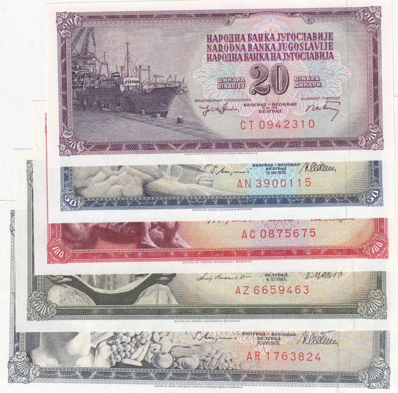 Yugoslavia, UNC, 
total 6 banknotes11
Estimate: 10-20 USD