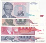Yugoslavia, 1990, UNC, total 4 banknotes
Estimate: 10-20 USD