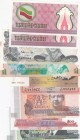 Mix Lot, Total 9 banknotes
Belize, 1 Dolar, 1990, VF, p51; Bahamas, 1/2 Cents, 1984, UNC, p42; Australia, 1982, ÇİL, p42c; Cambodia, 2014, ÇİL, p65; ...