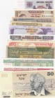 Mix Lot, Total 11 banknotes
Ermenistan, 25 Dram, 1993, VF; 100 Ruble, 1919, FINE; Indonesia, 100 Rupiah, 1992, UNC, 2 1/2 Rupiah,1961, UNC; Israel, 5...