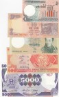 Mix Lot, UNC, total 5 banknotes
Bhutan 20 Ngultrum, 2013, p30; Uganda 5.000 Shillings, 1986, p24b; Vanuatu 500 Vatu, 2006, p5; Banladesh 2 Taka, 2010...
