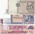 Mix Lot, UNC, Lot of 3 UNC banknotes from 3 different countries
Estimate: 15-30 USD