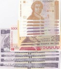 Mix Lot, UNC, Total 13 banknotes
Croatia 1 Dinar(3), 1991; 5 Dinar(2), 1991; 10 Dinar,1991; 25 Dinar(2),1991; 50.000 Dinar,1993; Honduras, 2 Lempiras...