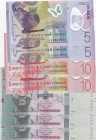 Mix Lot, Total 7 banknotes
Swaziland, 10 Emalangeni(3), 2015, UNC, p41; Saint Thomas and Prince, 5 Dobras(2), 2016, UNC, p70, polymer plastic; 10 Dob...