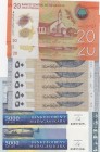 Mix Lot, Total 9 banknotes
Nicaragua, 20 Cordobas(2), 2014, UNC, p209, polymer plastic; Madagascar, 5.000 Ariary(2), 2008, UNC(-), p91; Syria, 50 Pou...