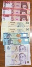 Mix Lot, Total 9 banknotes
Hungary, 500 Forint(3), 2018, UNC, pNew; Singapore, 2 Dollars(2), 2006, UNC, p46b, polymer plastic; Namibia, 10 Dollars(2)...