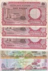 Mix Lot, Different 5 banknotes
Nigeria, 1 Pound(2), 1967, FINE, p8; 1 Pound, 1967, UNC, p8; Maldives, 10 Rufiyaa, 2006, UNC, p19c; 20 Rufiyaa, 2008, ...