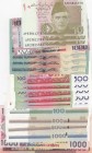 Mix Lot, Total 21 banknotes
Mozambique, 50.000 Meticais, 1993, UNC; 10.000 Meticais, 1993, UNC; Belarus, 50 Rublei, 2000, UNC; 100 Rublei, 2000, UNC;...