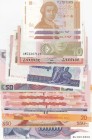 Mix Lot, Total 18 banknotes
Croatia, 1 Dinara, 1991, UNC; 5 Dinara, 1991, UNC; 10 Dinara, 1991, UNC; Nepal, 5 Rupees, 2017, UNC; Myanmar, 5 Kyats, 19...