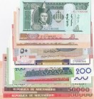 Mix Lot, Total 15 banknotes
Mongolia, 20 Mongo, 1993, UNC; 10 Tugrik, 2017, AUNC, 20 Tugrik, 2017, UNC; 50 Tugrik, 2016, UNC; Mozambique, 50.000 Meti...