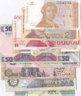 Mix Lot, Total 18 banknotes
Madagascar, 100 Ariary(2), 2017, UNC; Croatia, 1 Dinar(2), 1991, UNC; 25 Dinara(2), 1991, UNC(-); 50.000 Dinara, 1993, UN...