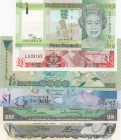 Mix Lot, QUEEN lot in total of 6 UNC
Gibraltar 1 Pound 1988; Jersey 1 Pound 2010; Fiji Dollar 1996; Ceyman Islands 1 Dollar 2010; Canada 1 Dollar 198...