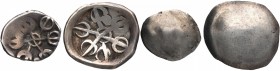 Punch Marked Silver Half Shana and Shana Coins of Gandhara Janapada.