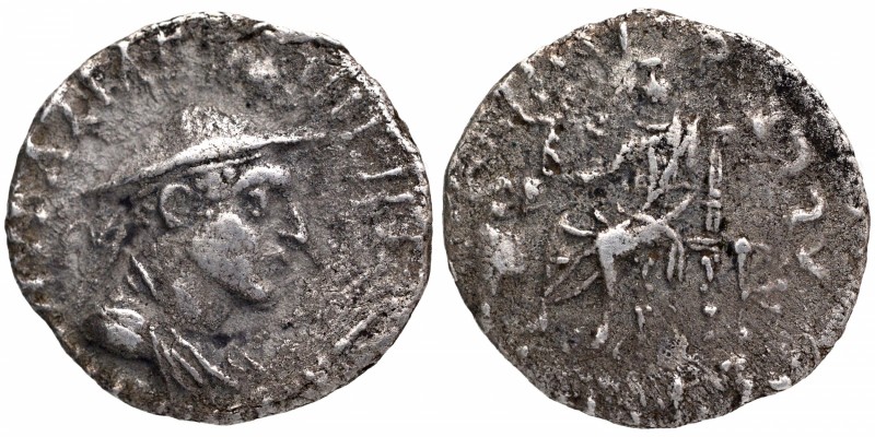Ancient India
Indo-Greek
Antialcidas / Heliokles II (110-100 BC) 
Drachma
In...