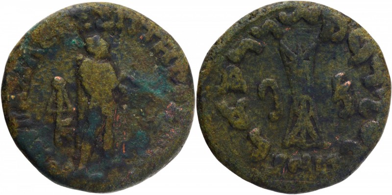 Ancient India
Indo-Greek
Apollodotus II (80-60 BC)
Copper Unit 
Indo Greeks,...