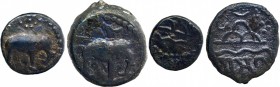 Potin Coins of Damasena of Western Kshatrapas.