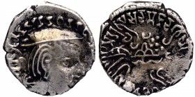 Silver Drachma Coin of Damasena of Western Kshatrapas.
