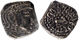 Silver Drachma Coin of Skandagupta of Gupta Dynasty of Bull type.