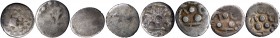 Silver Fractional Drachma Coins of Gupta Dynasty of Malwa.