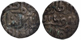 Billon Four Gani Coin of Qutb ud din Mubarak of Khilji Dynasty of Delhi Sultanate.