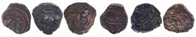 Copper Quarter Paisa Coins of Tipu Sultan of Faiz Hisar Mint of Mysore Kingdom.
