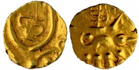 Gold Fanam Coin of Rajas of Coorg.