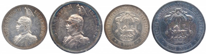 German East Africa
Set of 2 Coins
German East Africa, Kaiser Wilhelm II, Silve...