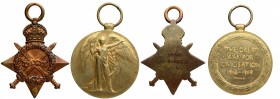 Bronze Medals of First World War awarded to W. Poole.