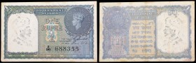 One Rupee Bank Note of King George VI signed by C.E. Jones of 1944.