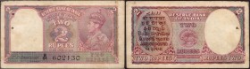 Two Rupees Bank Note of King George VI signed by C.D. Deshmukh of 1943.