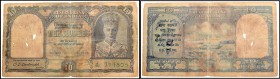 Ten Rupees Bank Note of King George VI signed by C.D. Deshmukh of 1944.
