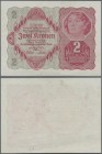 Austria: Bundle with 100 banknotes Austria 2 Kronen 1922, P.74 in UNC condition. (100 pcs.)
 [differenzbesteuert]