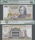 Austria: Oesterreichische Nationalbank 5000 Schilling 1988 with portrait of Wolfgang Amadeus Mozart, P.153, highest denomination of this series in per...