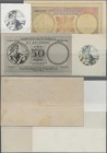Belgium: Banque Nationale de Belgique, highly rare set including a photographic front proof for 50 Francs dated June 1st 1944, hand drawn design and t...