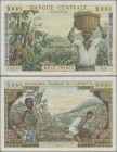 Cameroon: Banque Central - République Fédérale du Cameroun 1000 Francs ND(1962), P.12a, very nice with a few folds and creases and some tiny pinholes ...