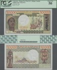 Cameroon: Banque des États de l'Afrique Centrale 10.000 Francs ND(1974) with signature titles: ”Le Directeur Général” & ”Un Censeur”, P.18a, great ori...