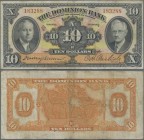 Canada: The Dominion Bank 10 Dollars 1935, P.S1034, still nice with a few folds and lightly toned paper. Condition: F
 [differenzbesteuert]