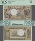 Central African Republic: Banque des États de l'Afrique Centrale - Empire Centrafricain 5000 Francs ND(1979), P.7 with portrait of Emporer Bokassa, st...
