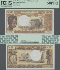 Chad: Banque des États de l'Afrique Centrale - République du Tchad 5000 Francs ND(1978), P.5b, excellent condition with a few minor creases at lower l...