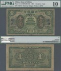 China: Bank of China – TIENTSIN / KALGAN 1 Yuan 1918, P.51r, almost well worn condition and PMG graded 10 Very Good.
 [differenzbesteuert]