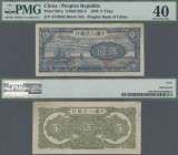 China: Peoples Bank of China 5 Yuan 1948, P.801a, great condition with a few minor spots, PMG graded 40 Extremely Fine.
 [differenzbesteuert]