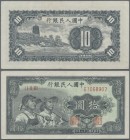China: Peoples Bank of China 10 Yuan 1949, P.816, vertically folded and a few other minor creases in the paper, Condition: XF.
 [differenzbesteuert]