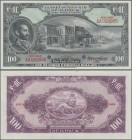 Ethiopia: The State Bank of Ethiopia 100 Dollars ND(1945) SPECIMEN with signature Rozell, P.16cs, red serial number AA000000, red overprint ”Specimen”...