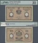 Finland: Finlands Bank 20 Markkaa 1894, P.A52, still great condition with small repair (closed pinhole), some folds and lightly toned paper, PMG grade...
